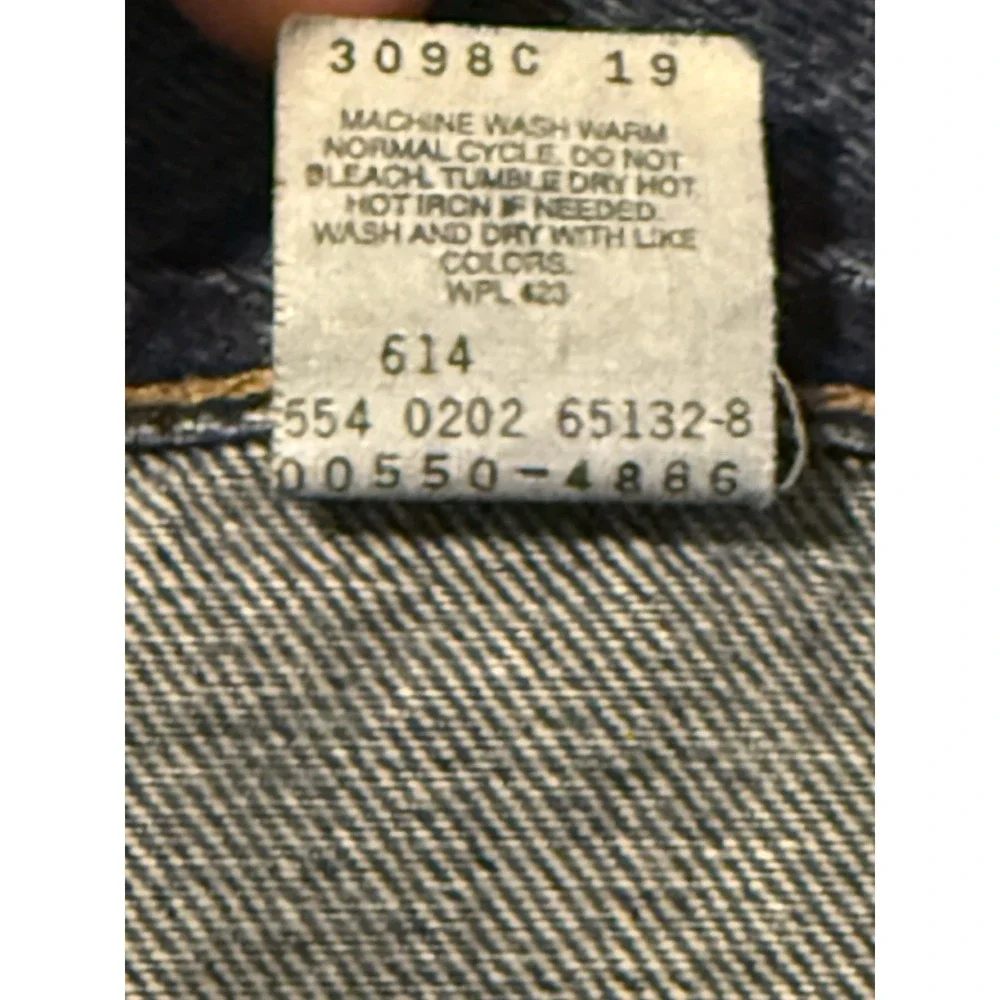 VINTAGE Levi's 550 Jeans Mens 34x32 Blue Relaxed Fit Tapered Leg Made in USA Y2K